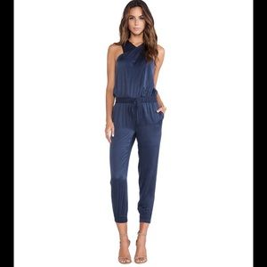 COPY - PAIGE Garland Dark Ink Blue Jumpsuit